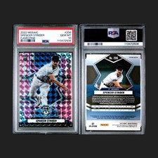 2022 Panini Mosaic - Spencer Strider #38 (RC) Pink Camo PSA 10