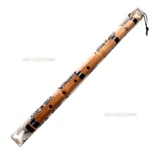 SHAKUHACHI Japanese Traditional White bamboo Flute / Zen vintage World Music New