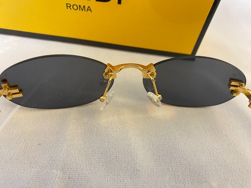 Fendi Men's Holiday Casual Oval Frameless Lens Sunglasses FE4075US/54-15-135 - Picture 7 of 9