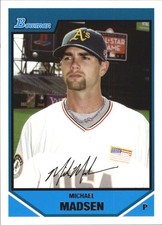 2007 Bowman Draft Draft Picks #BDPP81 Michael Madsen Rookie Oakland Athletics