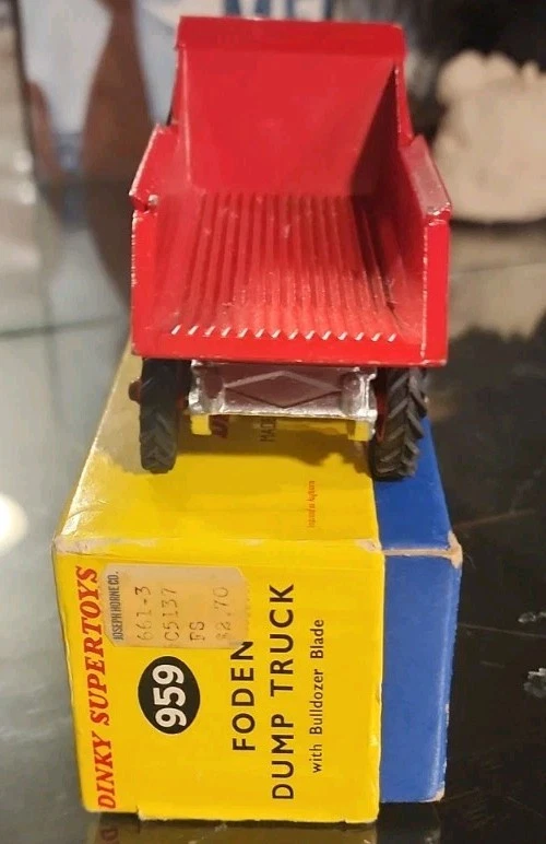 Dinky Toys No. 959 Foden Dump Truck Bulldozer Blade In Box - Image 2 of 4