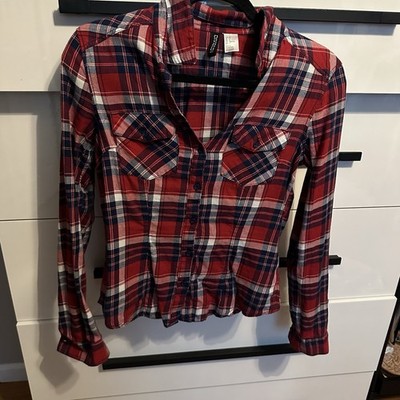 H&m Divided Women's Long Sleeve Plaid