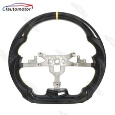 Hydro Dip Carbon Fiber Steering Wheel For Chevy Corvette C6 06-11 Yellow Stitch Hydro Dip Carbon Fiber Steering Wheel For Chevy Corvette C6 06-11 Yellow Stitch
