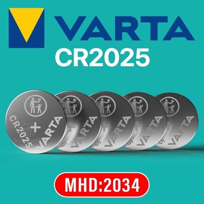 Varta CR2025 2025 MHD bis 2034!!! Batterien Knopfzellen Knopfbatterien