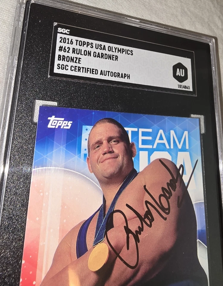 Rulon Gardner Signed 2016 Topps USA Olympics #62 AUTO SGC Authentic - Image 4 of 4