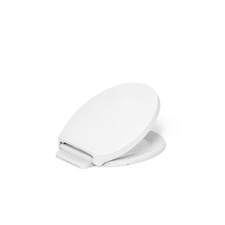 KOHLER Drift ROUND ReadyLatch Quiet-Close Toilet Seat in White 28005-0