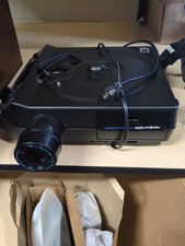 Kodak Carousel 4600 Vintage Slide Projector with Tray, Stack Loader, and Box