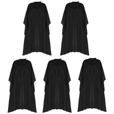 Black Barber Cape, Professional Nylon Waterproof Hair Cutting Cape with Snap ...