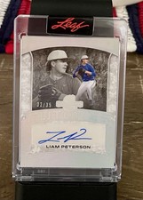 2025 Leaf Spectacular Futures Silver Holo /35 Liam Peterson Auto