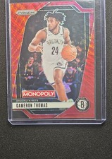 2024-25 Panini Prizm Monopoly - Cameron Thomas #52 Ruby Wave Prizm