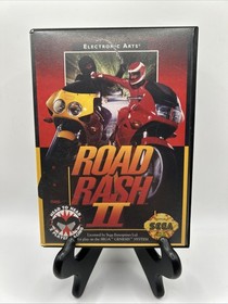Road Rash II (2) - Sega Genesis, 1992 - CIB W/Poster Reg Tested Nice