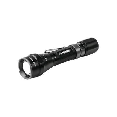 #ad #ad HUSKY 1800 Lumens Dual Power LED Rechargeable Tactical Flashlight 1011 102 039 $24.99