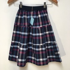 Skirt Flannel Girls 4/5 Maxi Multicolor Checks Ruffle Tiered Mom and Pop's Kids