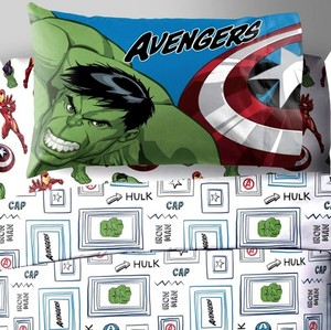Marvel AVENGERS 3-Piece TWIN SHEET SET Hulk ~ New in Package