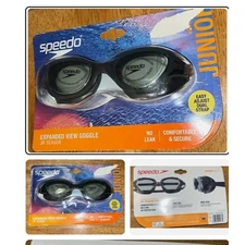 Speedo Kids Junior Seaside Googles Ages 6-14 Black Swimming Pool Summer