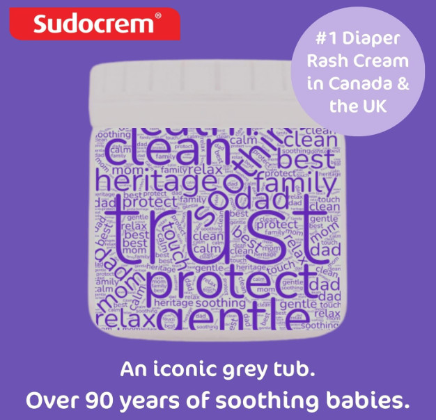 Sudocrem Diaper Rash Cream 4.4oz – Soothes, Treats & Prevents Irritation
