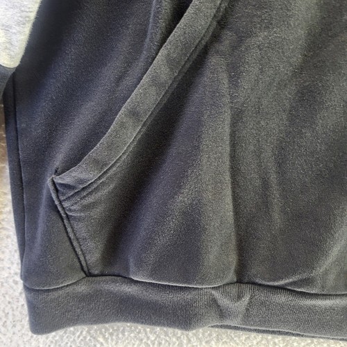 Adidas Hoodie Sweatshirt Youth XL Black Red Striped Boys Pullover Hooded - Picture 6 of 17