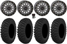 System 3 SB-6 15" Wheels Gm 6+1 32" Crawler XP Tires Kawasaki Mule Pro FXT  KRX