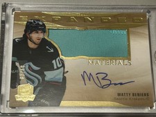 2022-23 The Cup Matty Beniers Gold Patch Auto 07/49 Expanded #er-mb