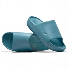 Nike Calm Slides Smokey Blue Slip On Rubber Sandals Shoes FD4116-005 Men's Sizes