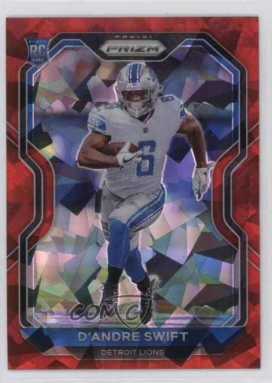 2020 Panini Prizm Rookie Red Ice Prizm D'Andre Swift #358 13sa