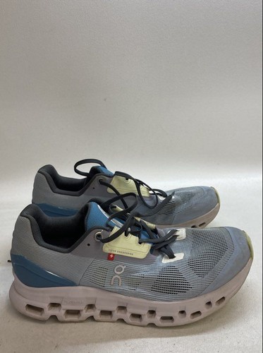 On Cloudstratus Ice Magnet Blue Grey Women's Running Shoes Size 9