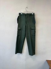 Vintage Woolrich Wool Pants Mens 30 Green Cargo Pockets Outdoor Hunting 80s