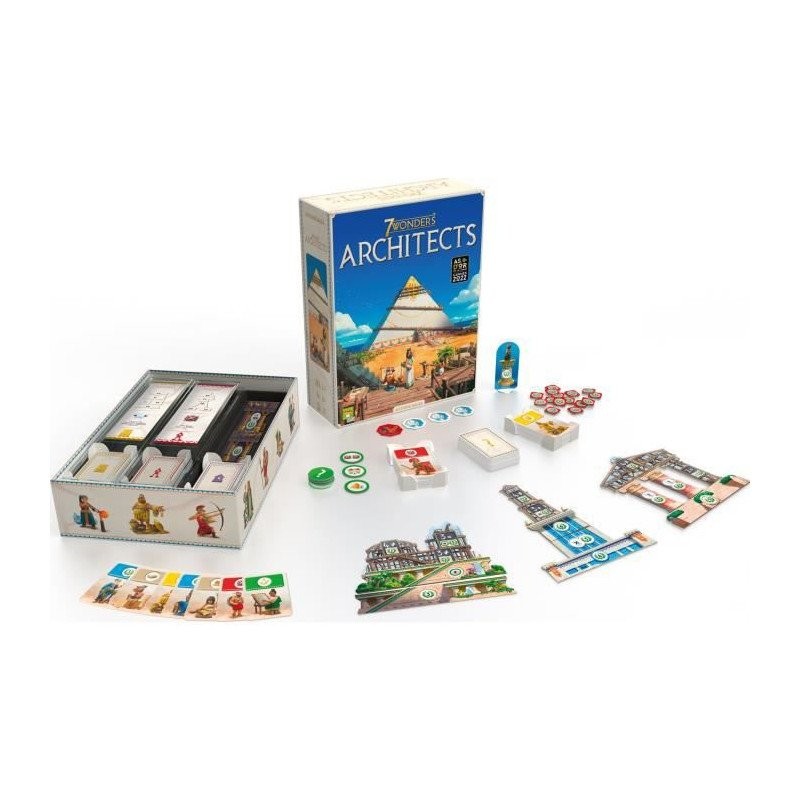 7 Wonders Architects Asmodee jeu de societe strategie pour famille et 2 a 7 joueurs