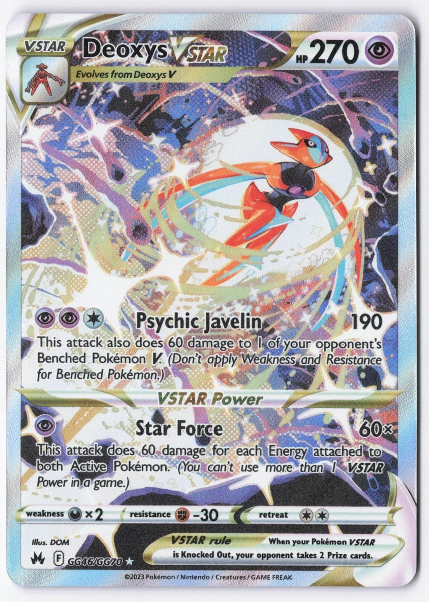 Deoxys VSTAR GG46/GG70 Crown Zenith: Galarian Gallery for sale | eBay