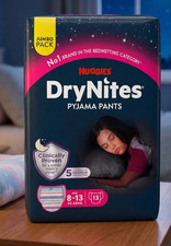 Huggies DryNites Windeln Windelhosen Mädchen 8-13J 30-48kg Jumbo Monatspack 52St