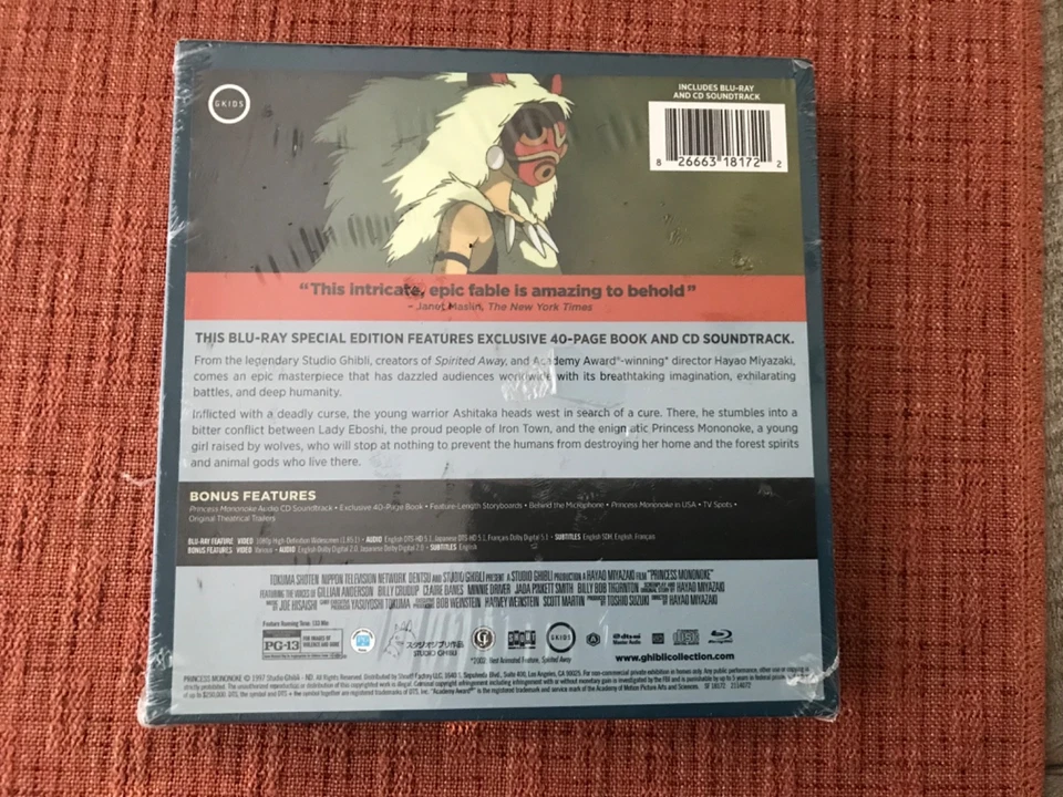 PRINCESS MONONOKE - DIGIPACK COLLECTOR’S EDITION BLU-RAY (1999) [LIKE NEW] Foto 3 de 4