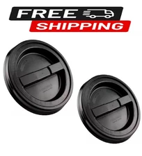 2 Pack Screw Top Bucket Lid With 2 Gaskets Fits 5 & 3.5 Gal. Black Bucket HDPE