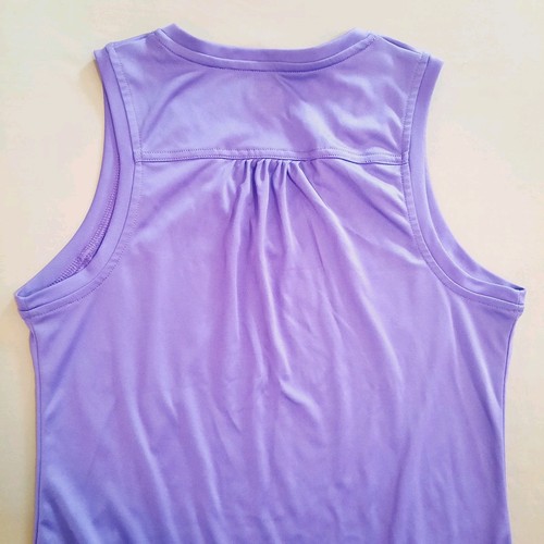Champion Womens Medium Purple V-neck Athletic Tank Top - Picture 4 of 12