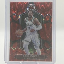 2023-24 Panini Mosaic Red Seismic Prizm 001/299 Malik Beasley #40 