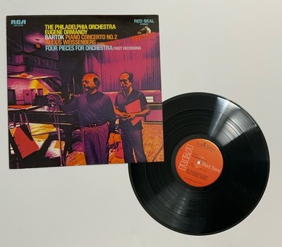 Bartok Piano Concerto No 2 Weissenberg Ormandy RCA Red Seal LSC-3159 LP