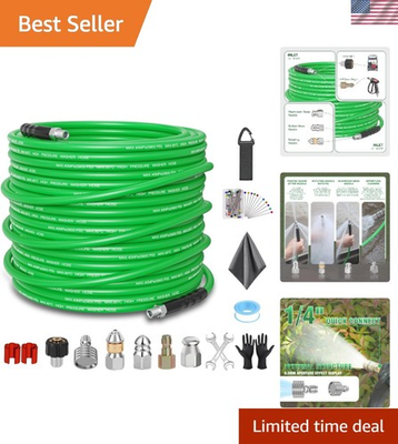 #ad #ad Universal Fit 100FT Sewer Jetter Hose High Pressure Drain Cleaning Solution $172.97
