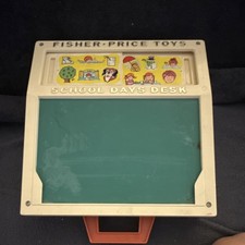 Fisher-Price School Days Desk Vintage Preschool Educational Alphabet Toy