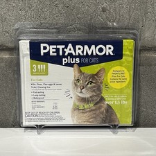 PetArmor Plus Flea and Tick Topical Treatment for Cats Over 1.5lbs, 3 Doses