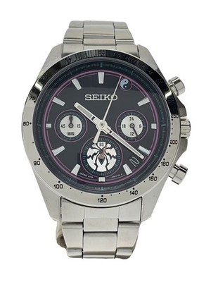Seiko 8T63-03L0 Limited Edition Street Fighter 6 Black JURI Quartz