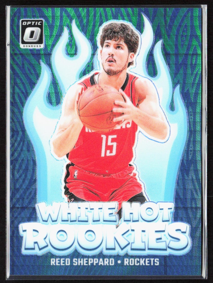 2024-25 Optic Reed Sheppard White Hot Rookies Green Hyper Prizm Rookie /249