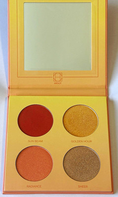 HIPDOT Sun Goddess Face Palette Vegan Cruelty-Free 4 Shades 0.49 oz