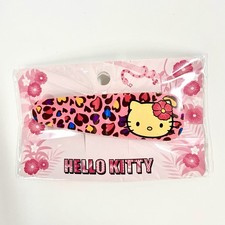 Hello Kitty 2014 Tropical Hibiscus Leopard Hair Snap Clip Nakajima USA NIP