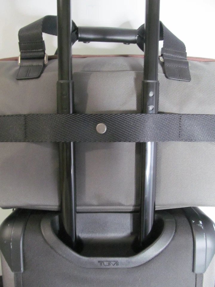 TUMI Briley Black/Brown Expandable 22" Carry On & Matching Weekend Duffle, NWT - Image 4 of 4