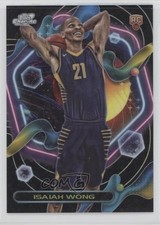 2023-24 Topps Cosmic Chrome Black Eclipse Refractor /10 Isaiah Wong #195 3h1