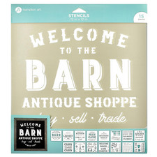 Hampton Art Stencil 12x12 15pk Welcome