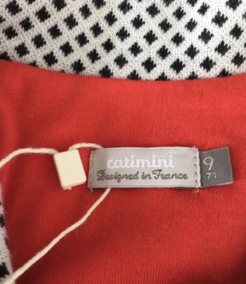 ABRIGO CATIMINI BOUTIQUE FRANCESA VINTAGE BEBÉ NIÑA 9 MESES OTOÑO NUEVO CON ETIQUETAS Foto 3 de 4