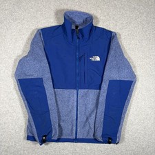 The North Face Denali Fleece Jacket Womens Small Blue Full Zip Mock Neck