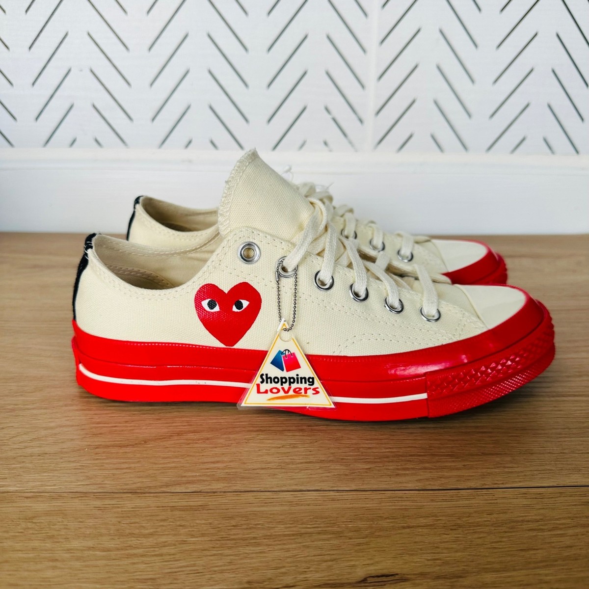 ❤️CONVERSE Hearts Valentines Day Chuck Comme des Garcons  display picture 3