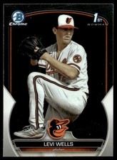 2023 Bowman Draft Chrome Levi Wells Rookie Baltimore Orioles #BDC-92