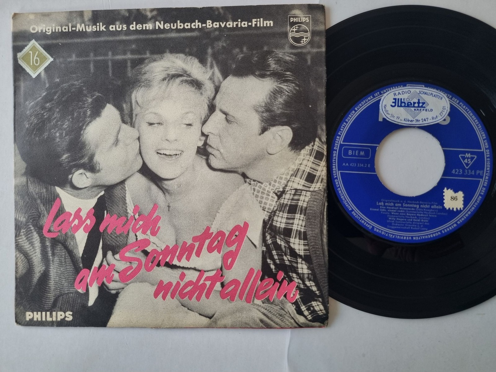 Heidi Brühl/ Willy Hagara - Lass mich am Sonntag nicht allein 7'' Vinyl Germany